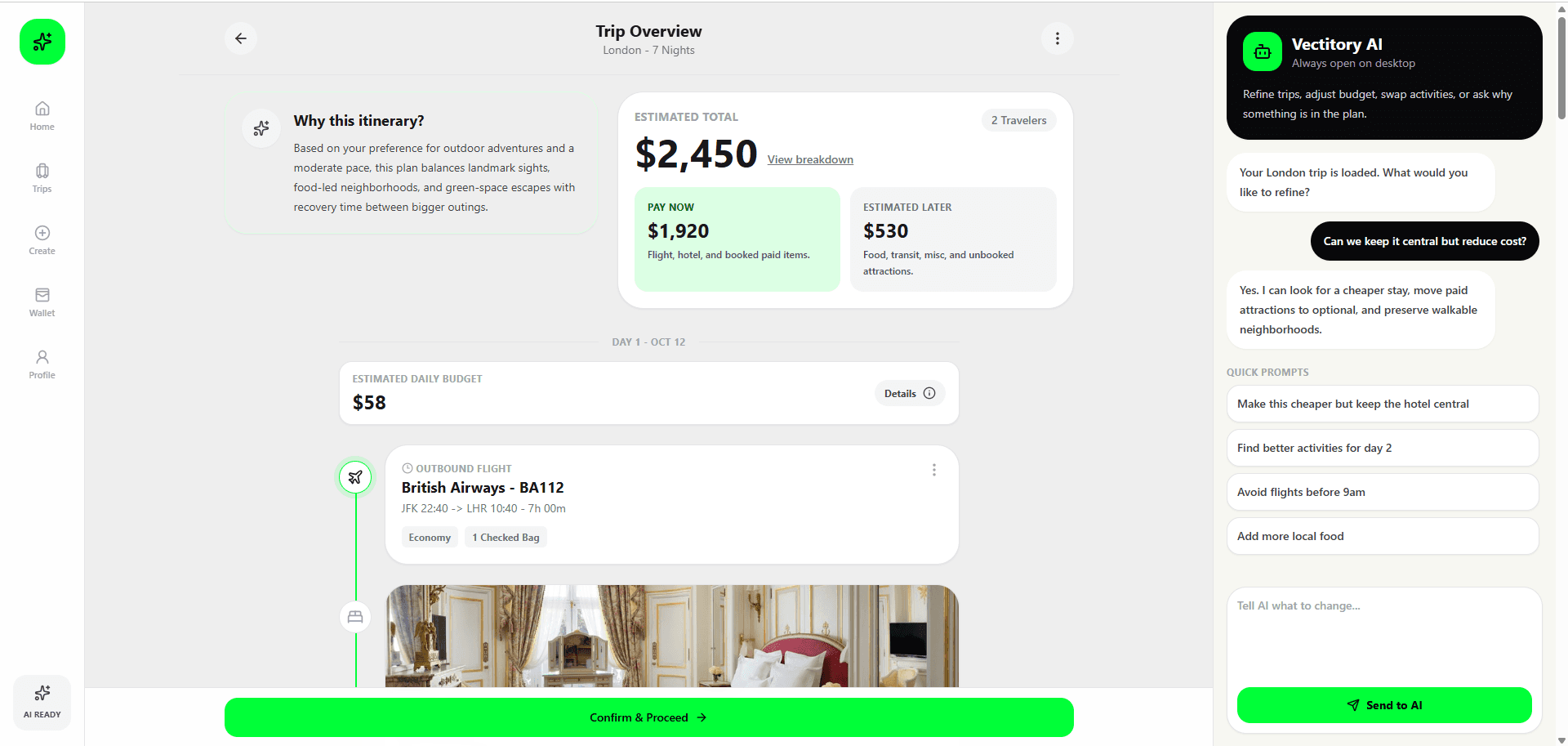 Trip Overview screenshot